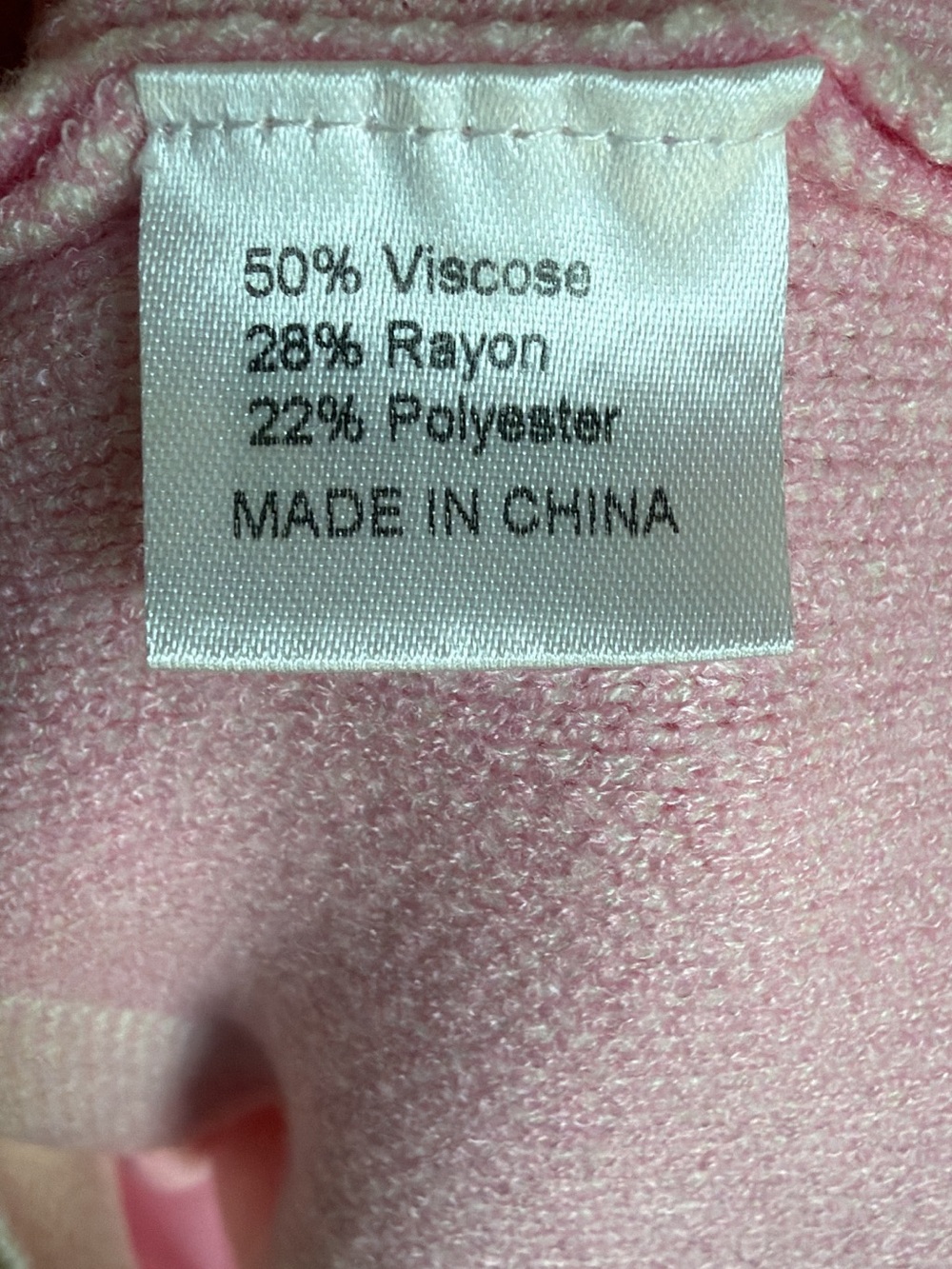 ZESICA Pink and Cream Checkered Crewneck Sweater - Size Large - Picture 6 of 6